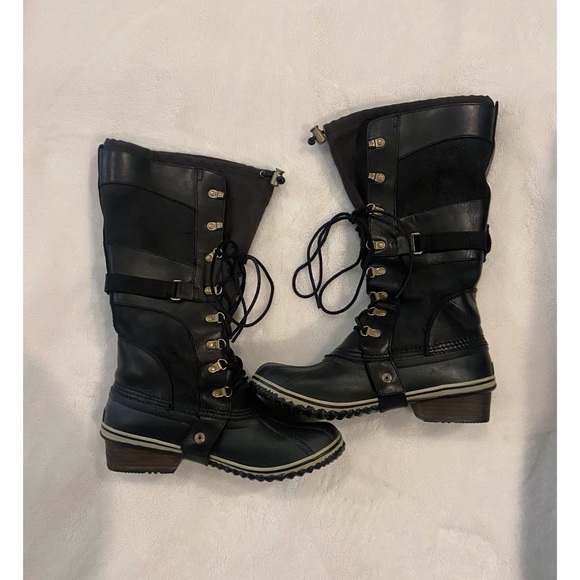Women's Black sorel boots - Picture 1 of 4
